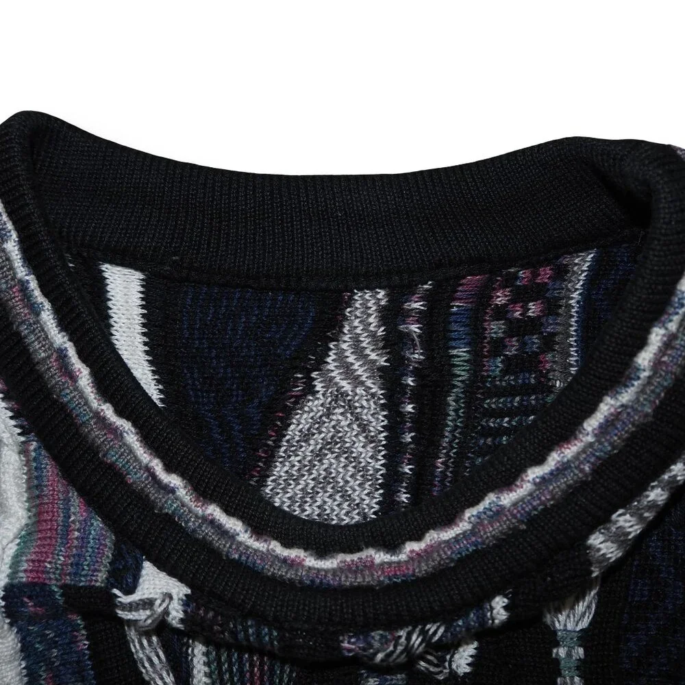 Vintage‎ 3D Textured Coogi Style Cosby Sweater Men's L Multicolor - Picture 4 of 9